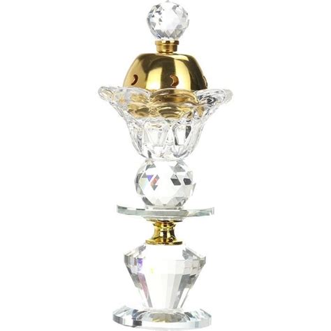 Cristal De Luxe Arabe Bakhoor Br Leur D Encens Portable Traditionnel