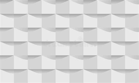 White Texture, Small Geometric Box Pattern, 3 D, Modern Background ...