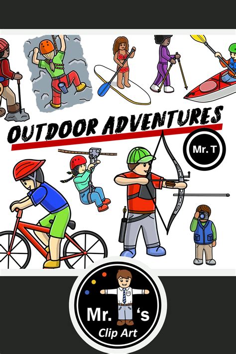 My new Clip Art set "Outdoor Adventures" can be found in my TpT store ...