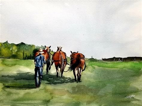 Three Horses Horse Painting Animal Painting Animal Art - Etsy