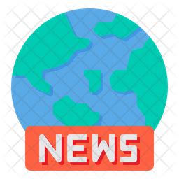 Global News Icon - Download in Flat Style