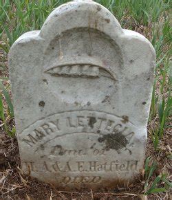 Mary Lettecia Lettie Hatfield M Morial Find A Grave