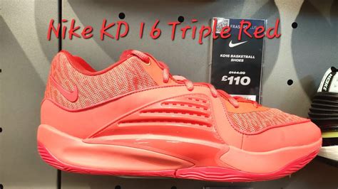 Nike Kd Triple Red Detailed Look Sports Direct Youtube