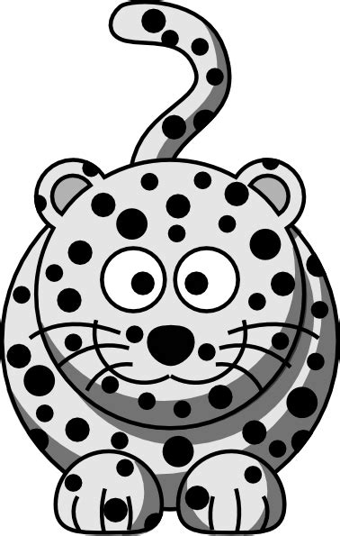 Cartoon Snow Leopard Clip Art at Clker.com - vector clip art online ...