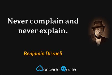 Benjamin Disraeli Quotes Wonderfulquote