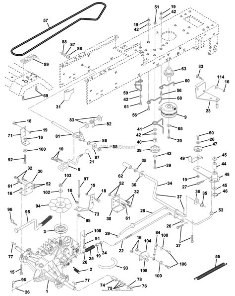 Husqvarna Yth A Parts Diagram For Drive