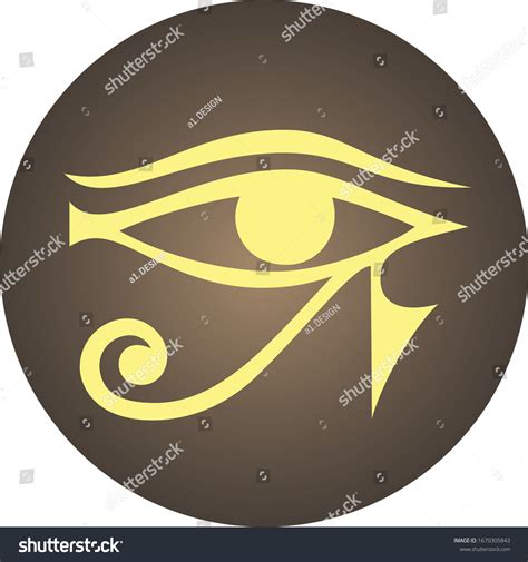 Ancient Egyptian Symbol Eye Horus Known Stock Vector (Royalty Free ...