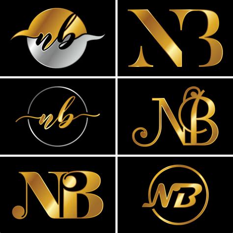 Initial Letter N B Logo Design Vector Template MasterBundles