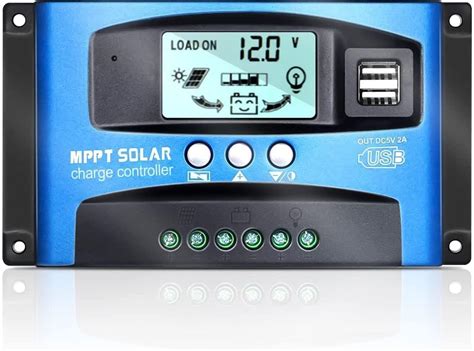 Amazon A Mppt Solar Charge Controller V V Solar Panel