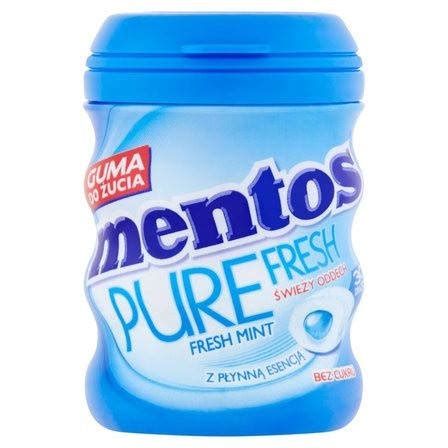 Жевательная резинка Mentos Pure Fresh Mint без сахара 60 g 30 штук