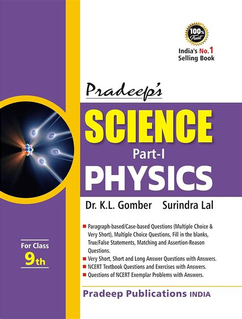 Pradeep S Science Part I Physics For Class Examination