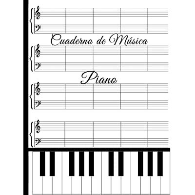 Cuaderno De M Sica Pentagrama Para Piano Doble Ubuy India