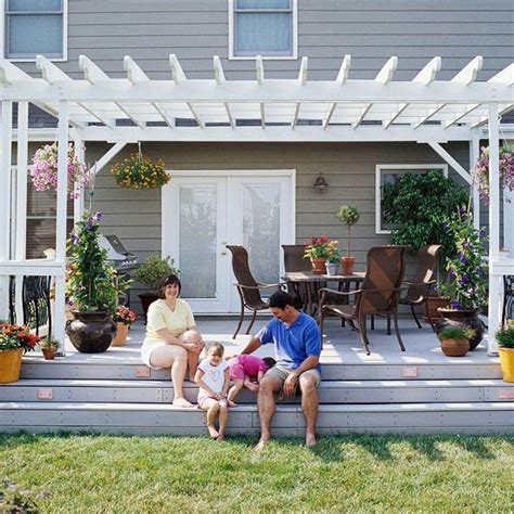 Create An Enticing Backyard Oasis With Pergolas Attached To Back Of House