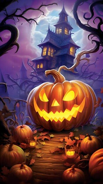 Premium Ai Image Halloween Wallpaper Ai Generated