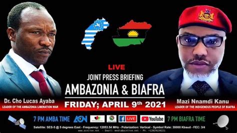 Ambazonia And Biafra Joint Press Briefing 9 4 2021 Politics Nigeria