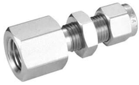 Polished Stainless Steel Bulkhead Female Connector For Gas Pipe