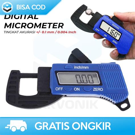 Jual MIKROMETER ALAT UKUR KETEBALAN DIGITAL SUPER AKURAT CALIPER