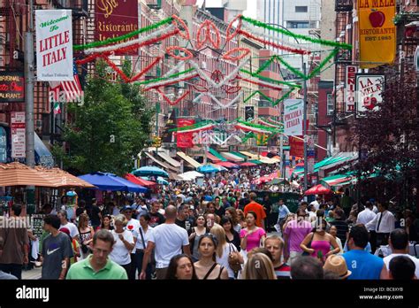 Little Italy in Manhattan New York Stock Photo - Alamy