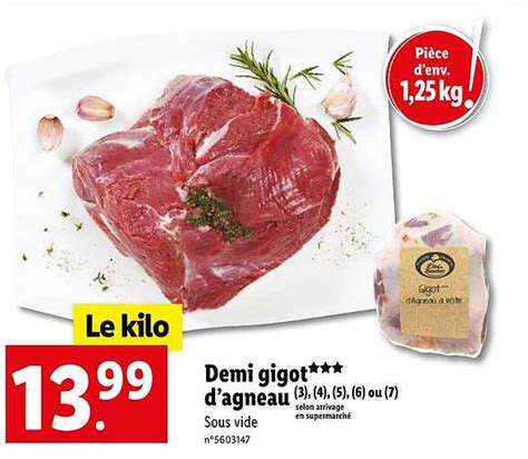 Promo Demi Gigot D Agneau Chez Lidl ICatalogue Fr