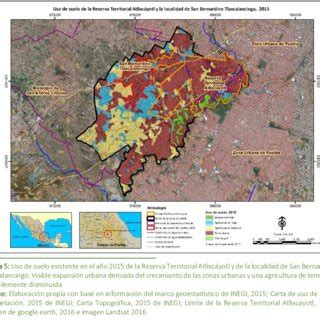 Uso de suelo existente en el año 2000 de la Reserva Territorial