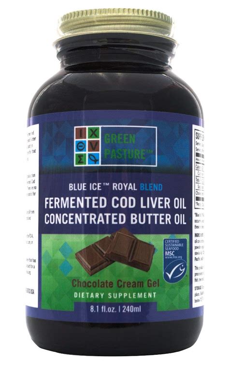 Green Pasture Blue Ice Royal Butter Oil Fermented Cod Liver Oil Blend