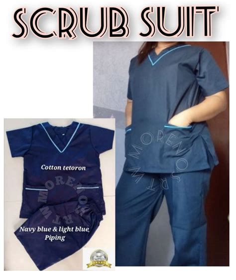 Scrub Suitwpipingcotton Tetoron Fabric Lazada Ph