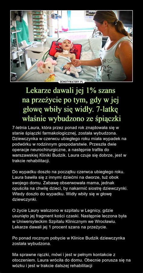 Lekarze dawali jej 1 szans na przeżycie po tym gdy w jej głowę wbiły