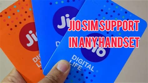 Jio Sim Support In Any Handset Youtube