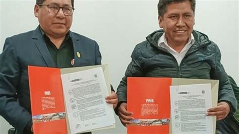 Programa Pais Y Gore Puno Firman Convenio Interinstitucional Noticias