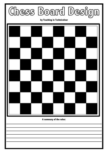 Chess Board Design | Teaching Resources