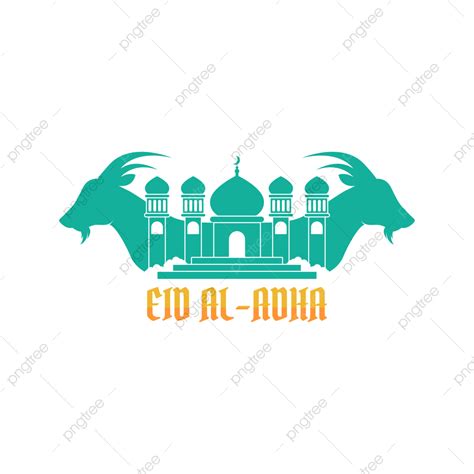 Eid Al Adha Con La Mezquita Y El Dise O Del Vector De Cabra Png