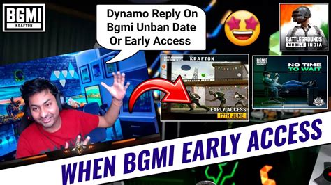 Dynamo Says When Bgmi Early Access Bgmi Unban In April Bgmi Unban