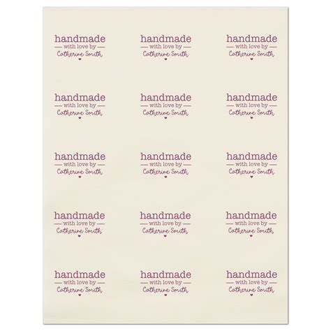 Quilt Label - Handmade, Fabric Tags, Quilting, Crafting and Sewing Tag – McKinney Printing ...