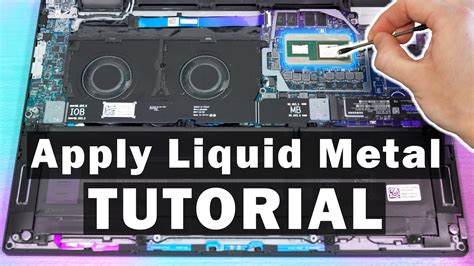 How To Apply Liquid Metal On Your Notebook Cpu Tutorial Youtube