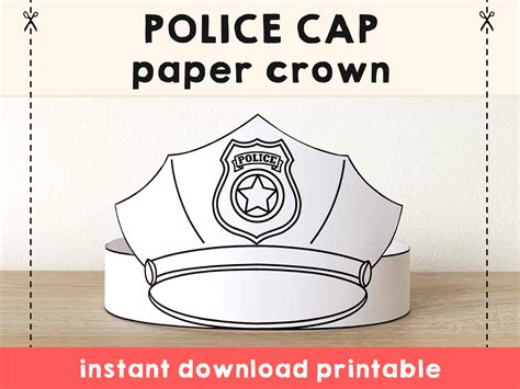 Police Hat Template