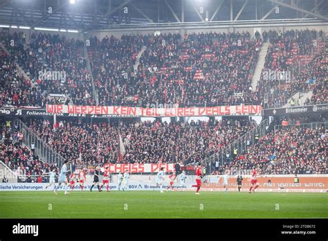 Friburgo Deutschland Dicembre Fanprotest In Der Gastkurve