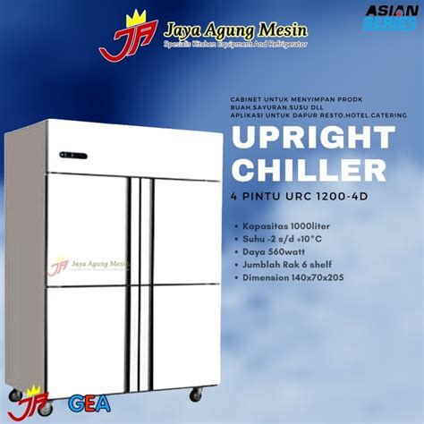 Jual Upright Chiller Pintu Gea Urc D Uprigh Chiller Urc D