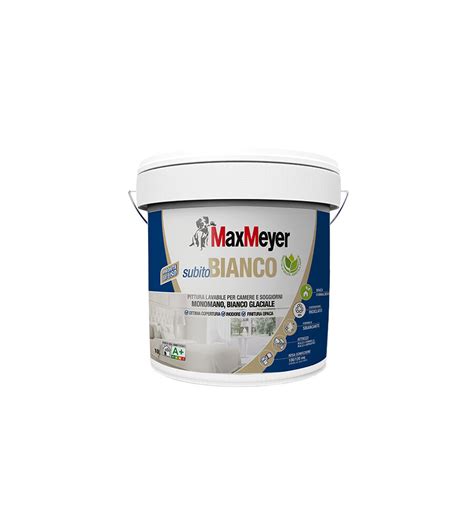 Pittura Murale Lavabile Subito Bianco A Ad Alta Copertura 10 Litri