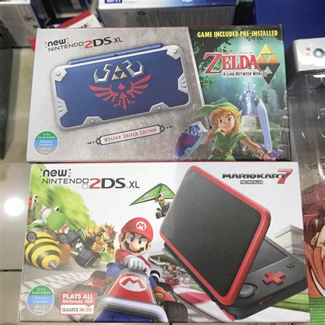 New Ds Xl Hylian Shield Edition New Ds Xl Red X Black Mario Kart