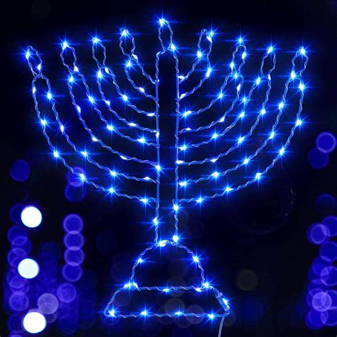 Buy Traditional Hanukkah Led Window Decorations Lights Remote Control