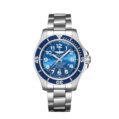 Superocean II 42 Stainless steel - Blue A17365D11C1A1 | Breitling US