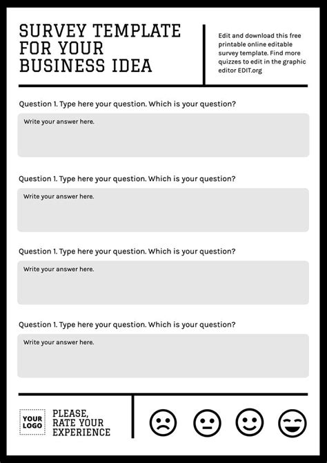 Templates For Questionnaire Design