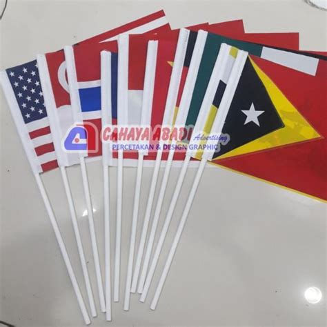 TERMURAH Bendera Negara Tangan BENDERA CUSTOM BENDERA MERAH PUTIH