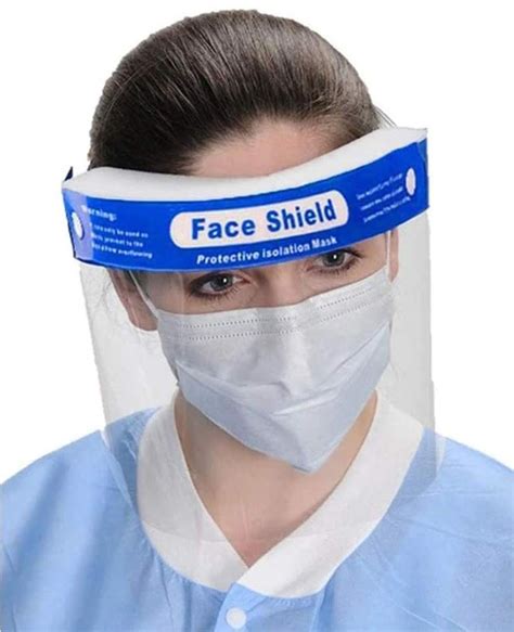 Reuseable Face Shield Protective Isolation Mask Topline Sanitation Inc