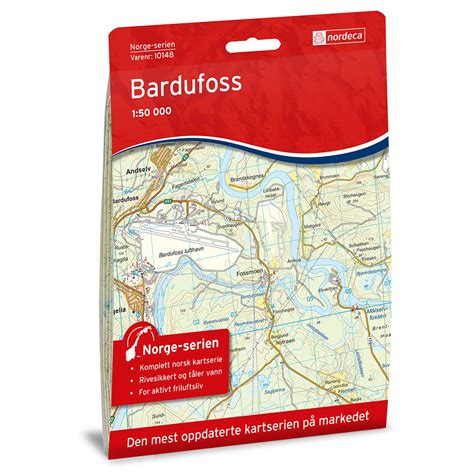 Bardufoss - National map series in 1:50 000 - Water resistant | Norway's largest map store