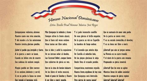 Himno Nacional de República Dominicana EcuRed