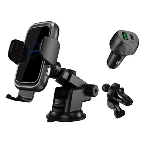 Buy Remson Wireless Car Charger Mount 15w Qi Auto Clamping Windshielddashboardair Vent Phone