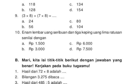 Detail Contoh Soal Dan Jawaban Satuan Panjang Kelas 3 Sd Koleksi Nomer 14