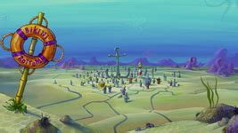 Bikini Bottom Town Map