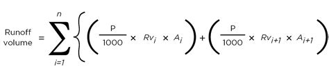 rainwater management runoff volume si units equation | U.S. Green ...